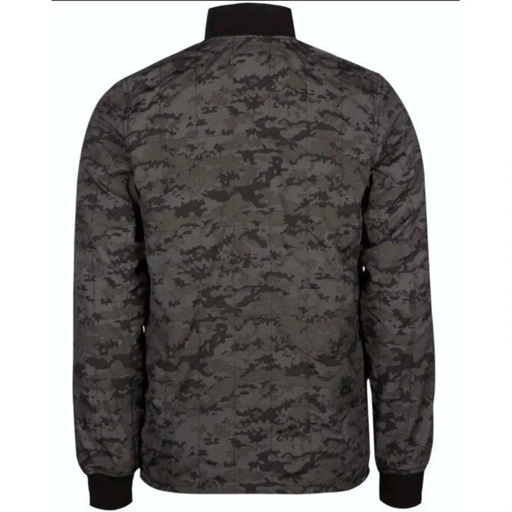 EZEKIEL Black Whamo Camo Quilt Insulated Jacket Coat Camouflage Mens size Medium